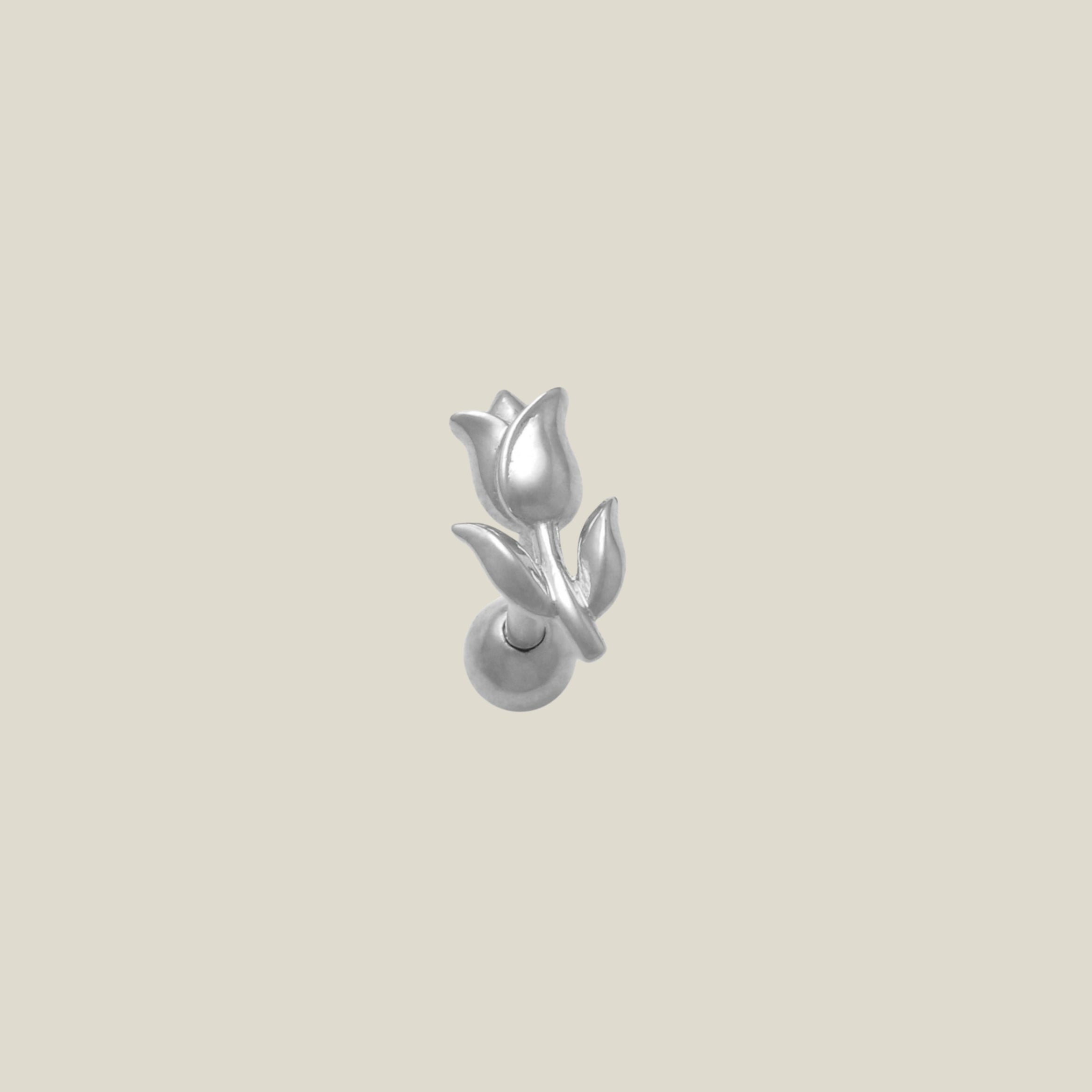 Tulip Flower Stud - Anygolds