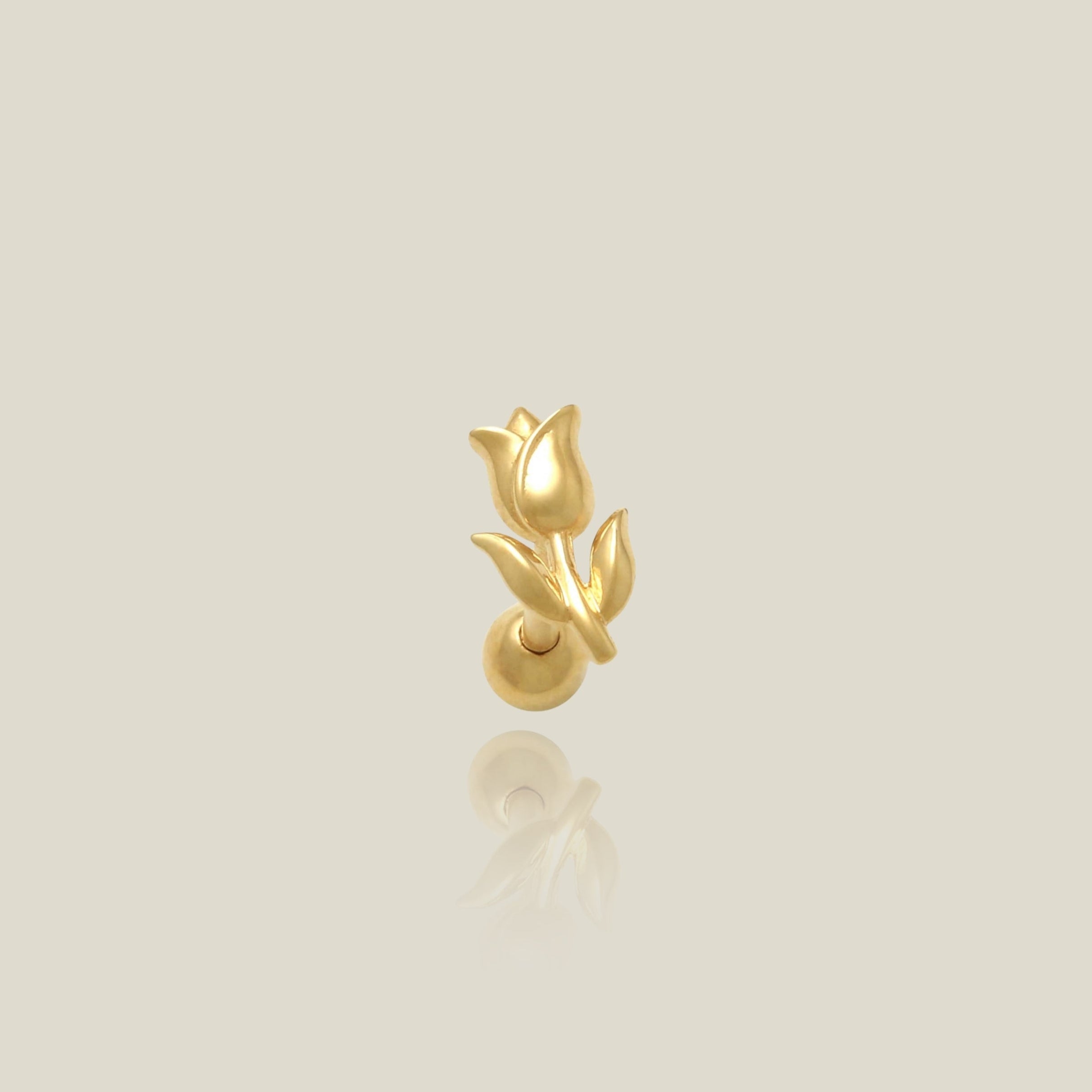 Tulip Flower Stud - Anygolds