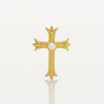 CZ Stone Vintage Cross Stud - Anygolds