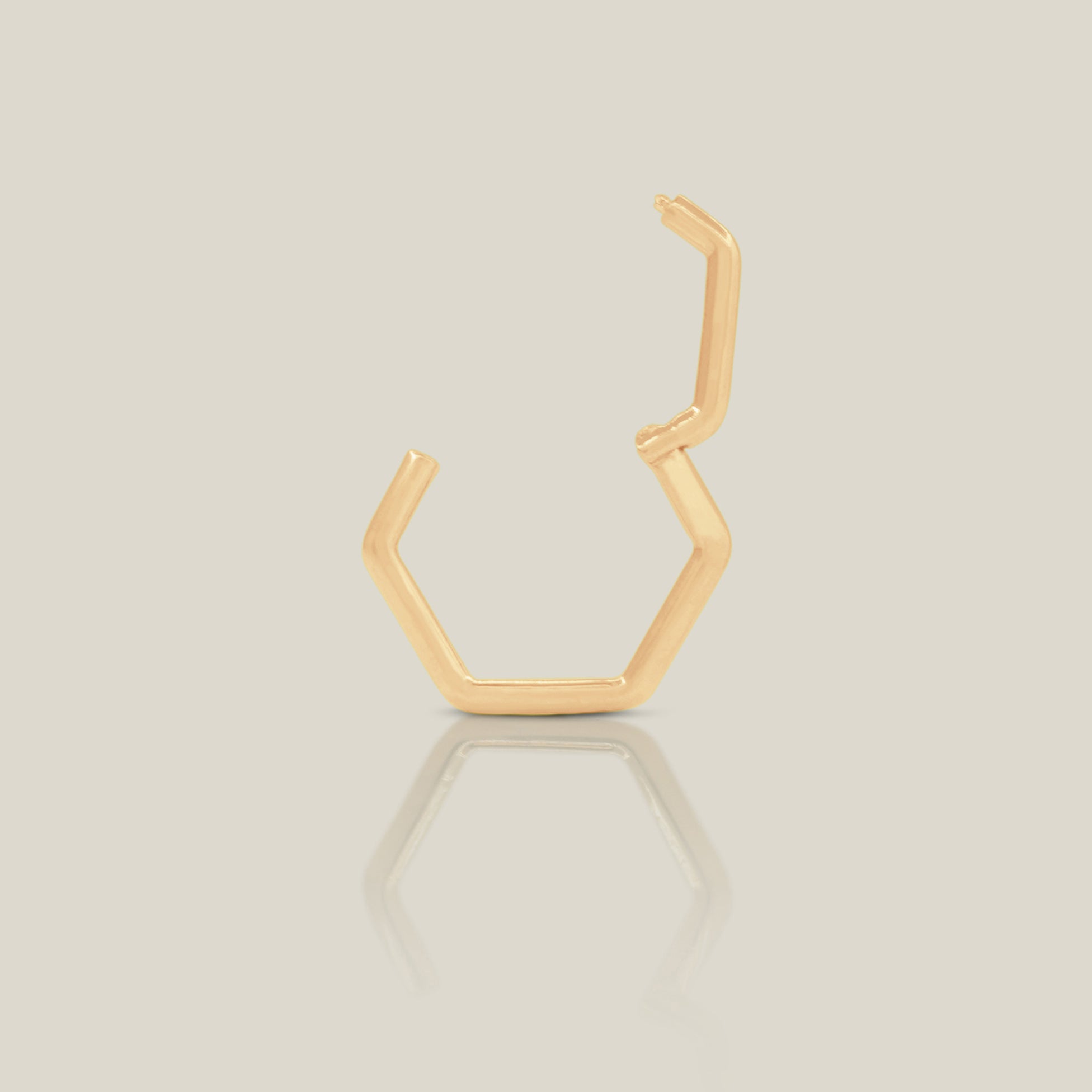 Hexagon Clicker Hoop - Anygolds