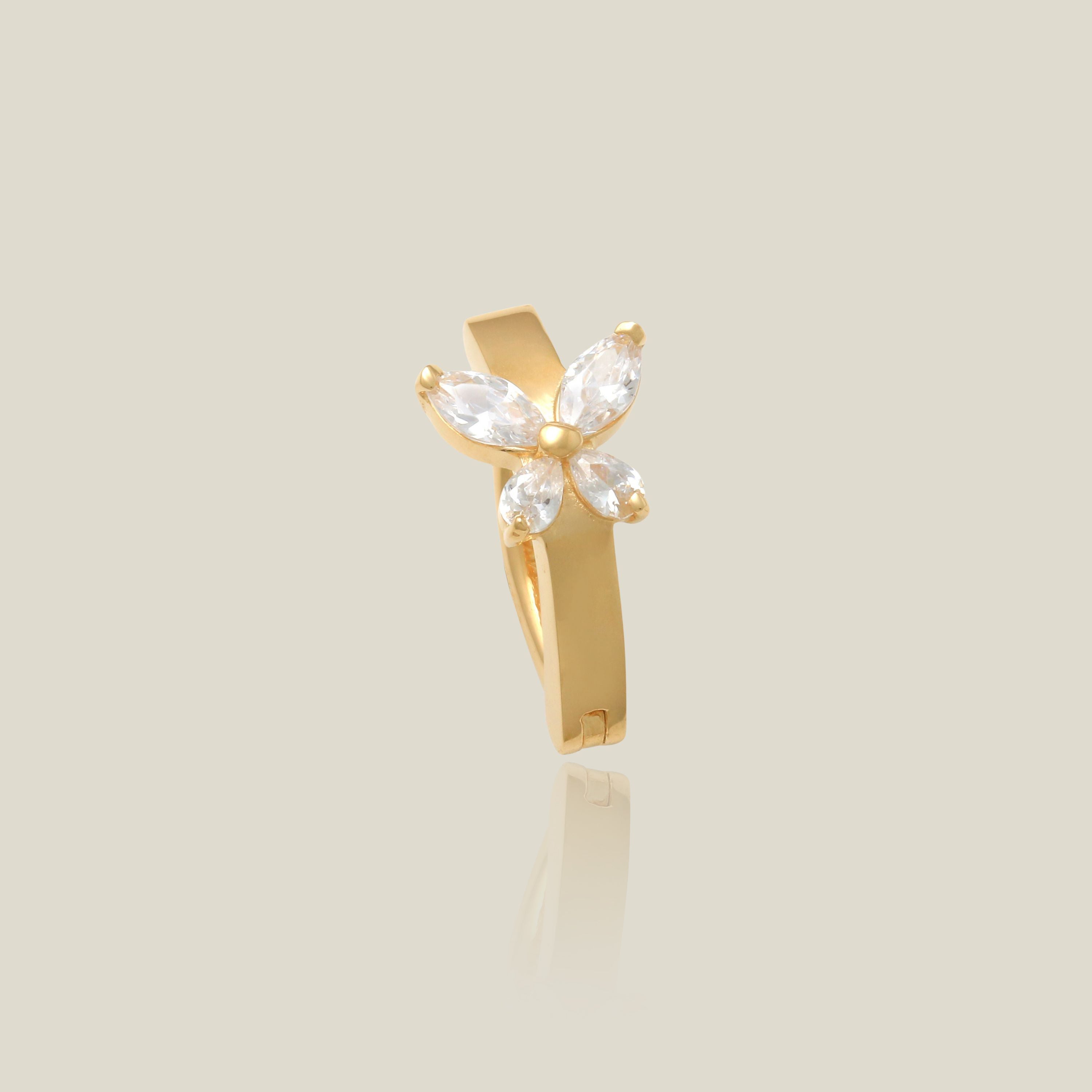 Marquise Butterfly Navel Clicker Ring