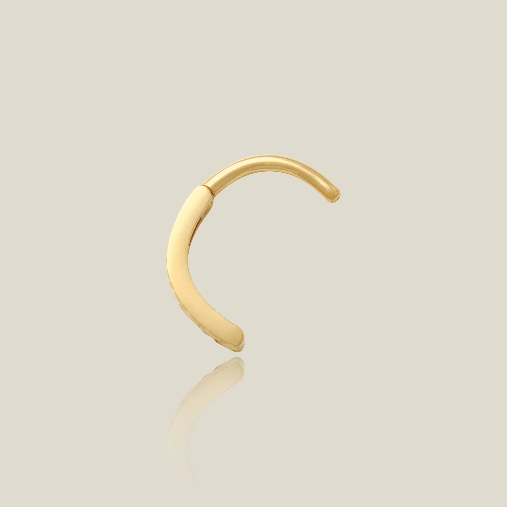 Diamond-Cut Navel Clicker Ring - Anygolds
