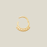 CZ Crescent Clicker Hoop - Anygolds