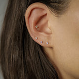 Round CZ Stud (Internal)