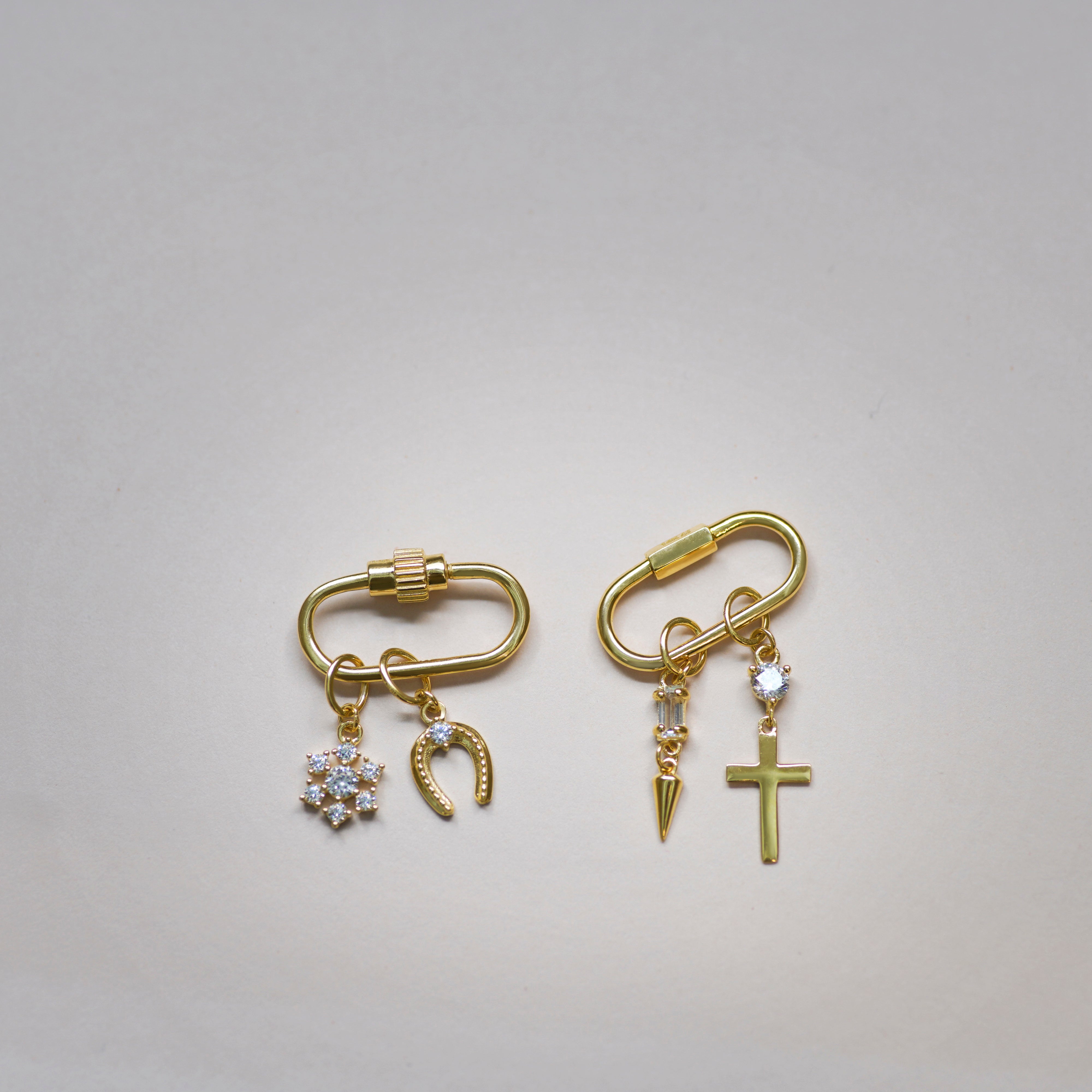 Stone & Cross Charm - Anygolds