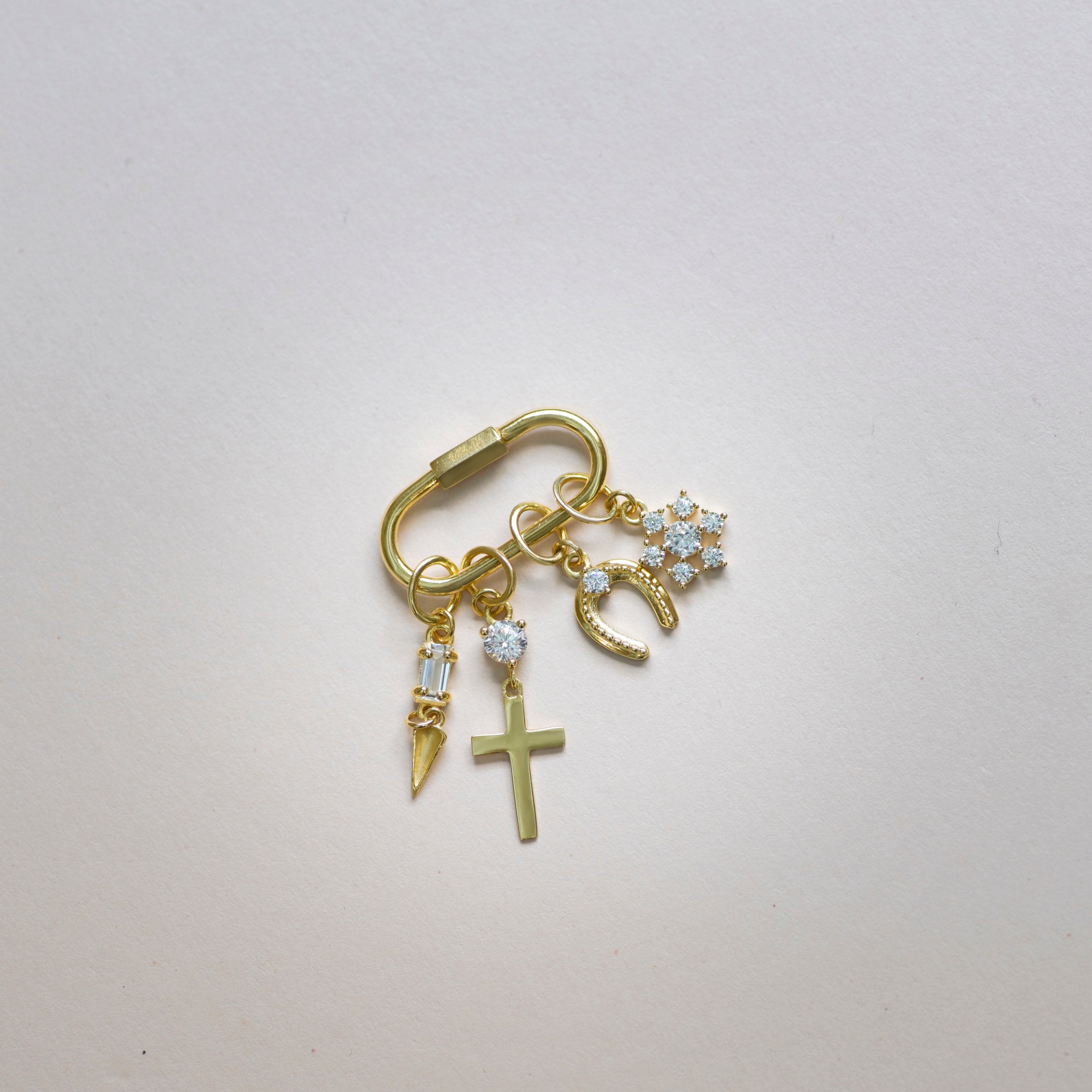 Stone & Horseshoe Charm - Anygolds