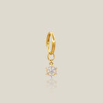 Pavé Snow Flower Stone Charm - Anygolds