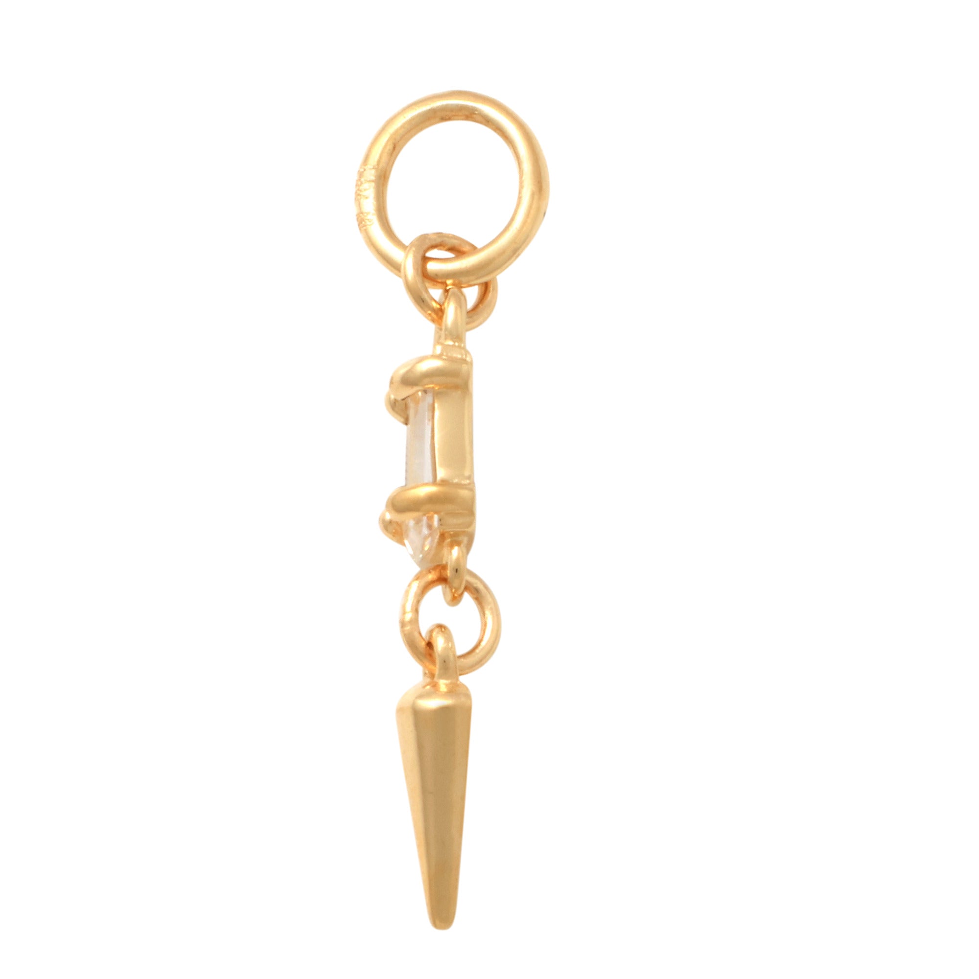 Baguette Stone Spike Charm - Anygolds