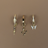 Snake Dangle Navel Clicker Ring