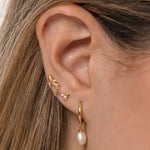 14K Solid Gold Curved Koi Fish Stud – Anygolds