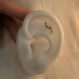14K Solid Gold Curved Koi Fish Stud – Anygolds