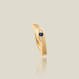 Sapphire Evil Eye Navel Clicker Ring - Anygolds