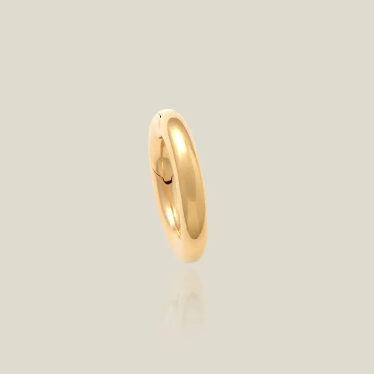 14K Solid Gold Round Spring Clasp Connector – Anygolds