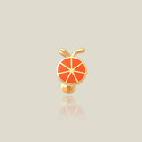 Epoxy Orange Slice Stud