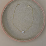 Oval Bezel Lab-Grown Diamond Bracelet