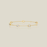 Multi-Shape Bezel Lab-Grown Diamond Bracelet