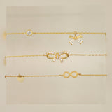 Infinity & Heart Bracelet - Anygolds