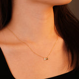 Diamond Butterfly & Bow Necklace - Anygolds