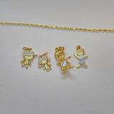 CZ Kid Pendant Set - Anygolds