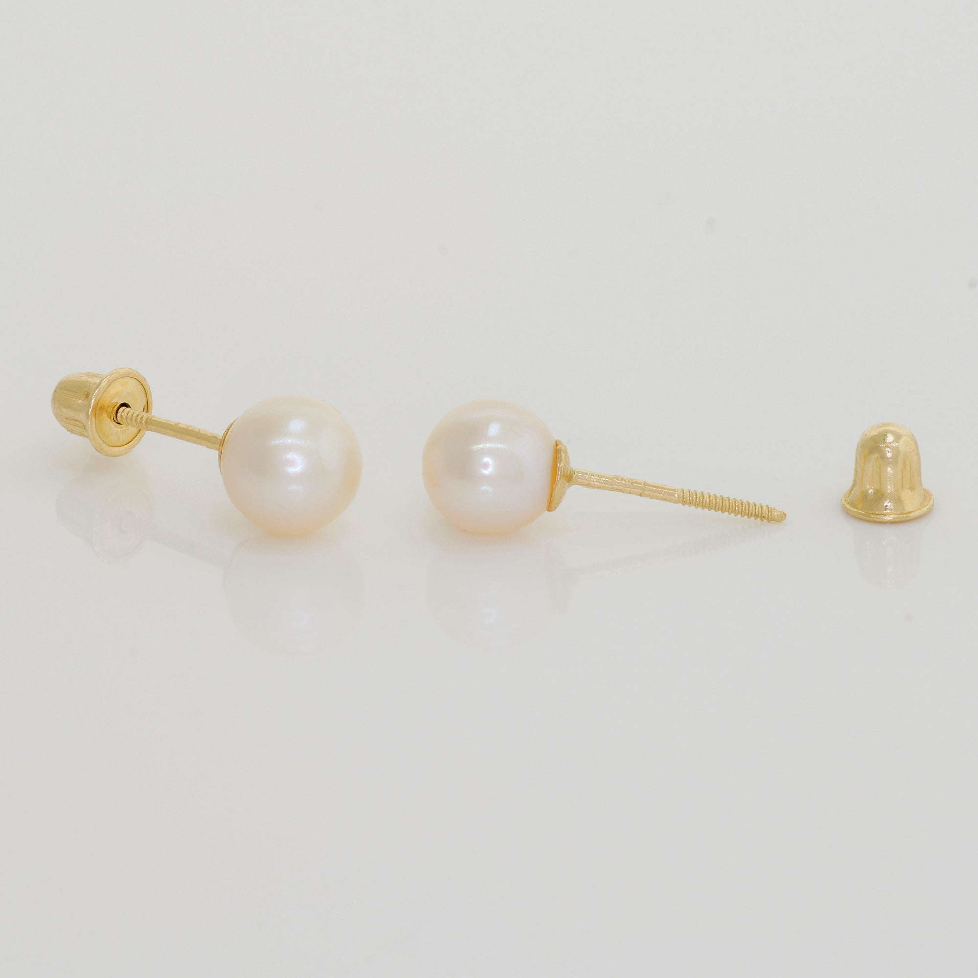 Essential Pearl Mini Stud Earrings - Anygolds