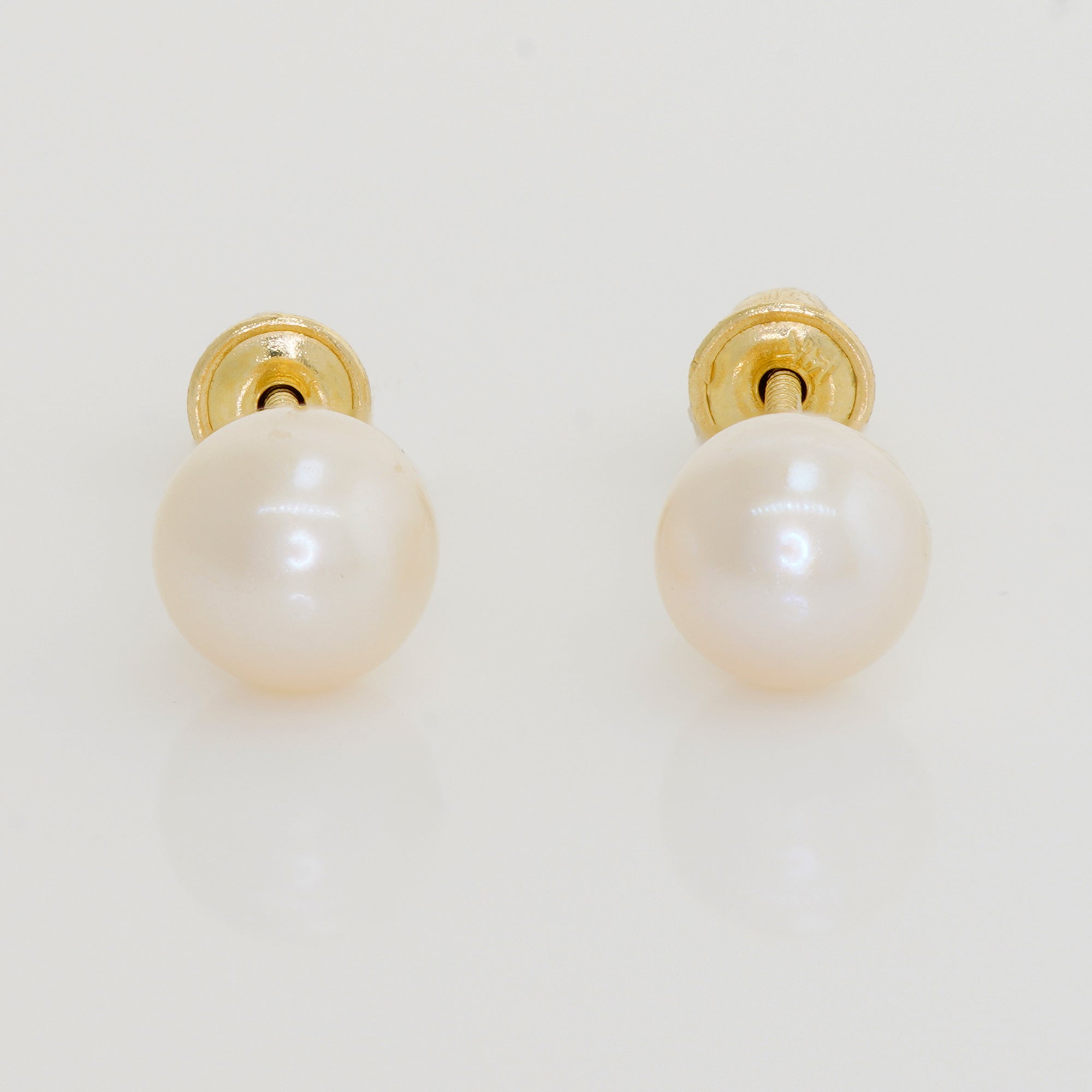 Essential Pearl Mini Stud Earrings - Anygolds