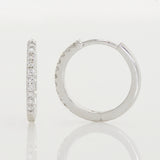 Diamond Hoop Earrings - Anygolds