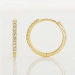 Diamond Hoop Earrings - Anygolds