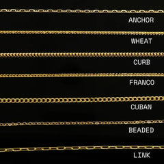 14K Solid Gold Necklace Chain – Anygolds