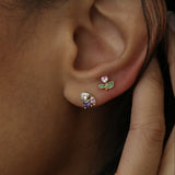 Multi-Cut Cluster Stud Earrings