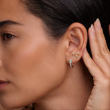 14K Solid Gold Butterfly Stud Earrings – Anygolds