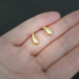 CZ Teardrop Stud Earrings