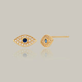 Bluecore Evil Eye Stud Earrings