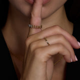 Pavé Link Lab Grown Diamond Cable Ring