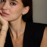 Midnight Black Frame Stud Earrings