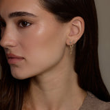 Crystal Web Chain Double Stud Earring