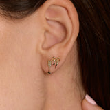 Sparkle Champagne Stud Earrings