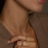 Triple Pavé Lab Grown Diamond Cable Ring