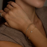Bezel Set Lab-Grown Diamond Tennis Bracelet
