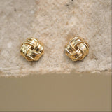 Bold Love Knot Stud Earrings
