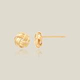 Bold Love Knot Stud Earrings