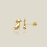 Cat Mini Stud Earrings