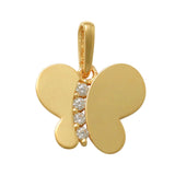 CZ Butterfly Pendant Set - Anygolds