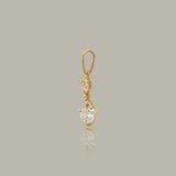 Marquise Cluster Heart Charm