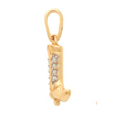 14K Solid Gold Cubic Zirconia Pendants