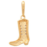 14K Solid Gold Cubic Zirconia Pendants