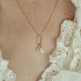 Radiant Oval Heart Charm