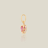 Ruby Heart Charm