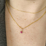 Ruby Heart Charm