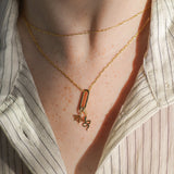 Conector de dije de mosquetón con clip largo