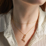 Conector de dije de mosquetón con clip largo